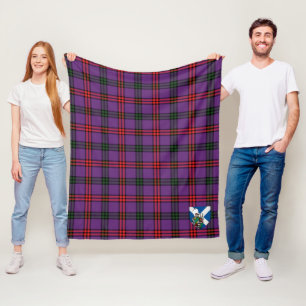 Scott Montgomery Modern Tartan Kariert Fleecedecke