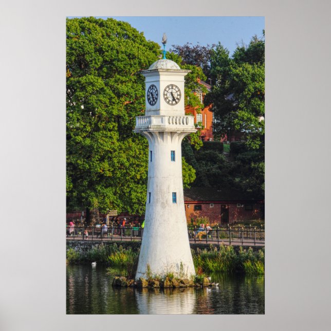 Scott Monument - Roath Park Lake, Cardiff Poster (Vorne)