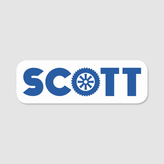 Scott Petrol Head Namensschild (Vorderseite)
