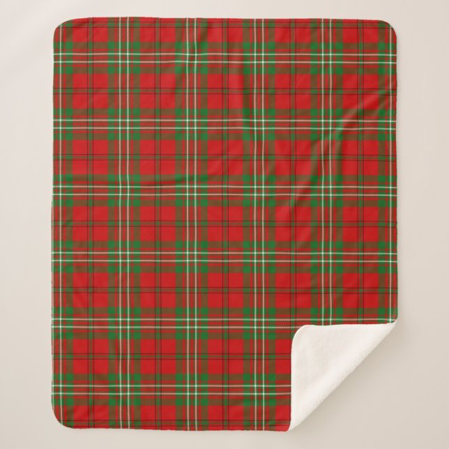 Scott Scott Tartan Kariert Sherpadecke (Vorderseite)