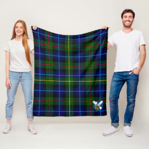 Scott Smith Modern Tartan Kariert Fleecedecke