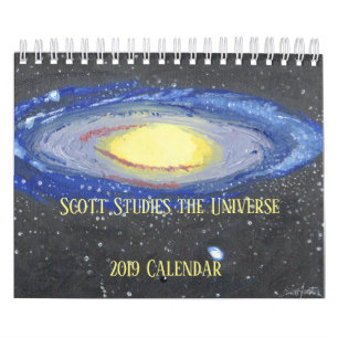 Scott studiert das Universum Kalender