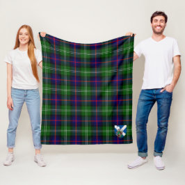 Scott Sutherland Weathered Tartan Kariert Fleecedecke