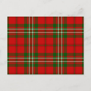 Scott Tartan Rot kariert Postkarte