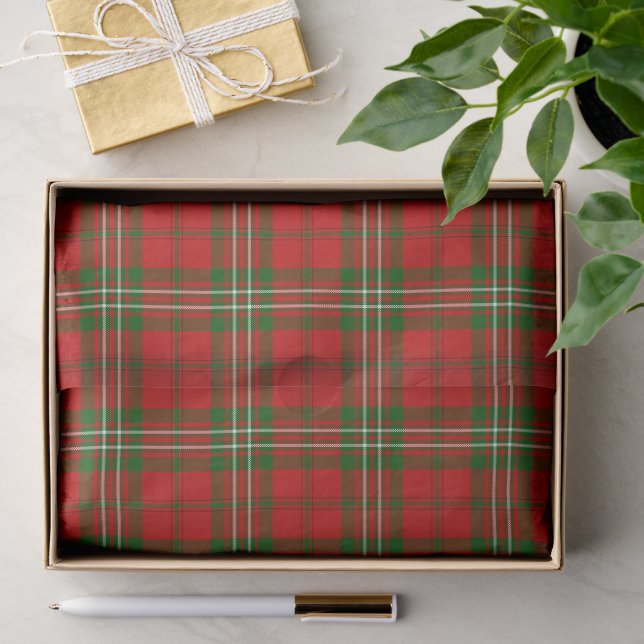 Scott Tartan Rot kariert Seidenpapier (Geschenk)