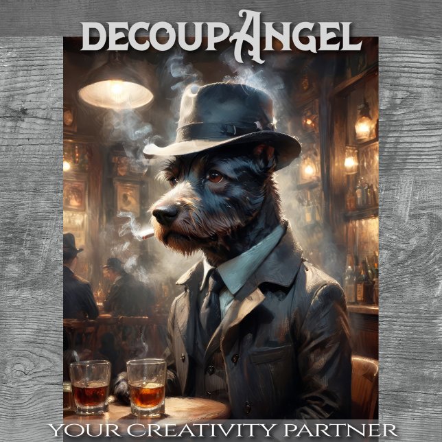 Scott Terrier Dog - Decoupage - Seidenpapier (Von Creator hochgeladen)