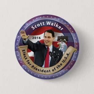 Scott-Wanderer für Präsidenten des USA - 2016 Button