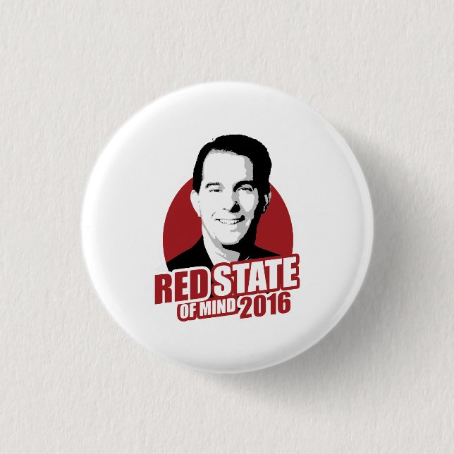 Scott-Wanderer-roter Staat von Verstand 2016 Button (Vorderseite)