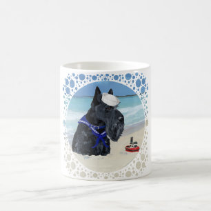 Scottie am Strand Kaffeetasse