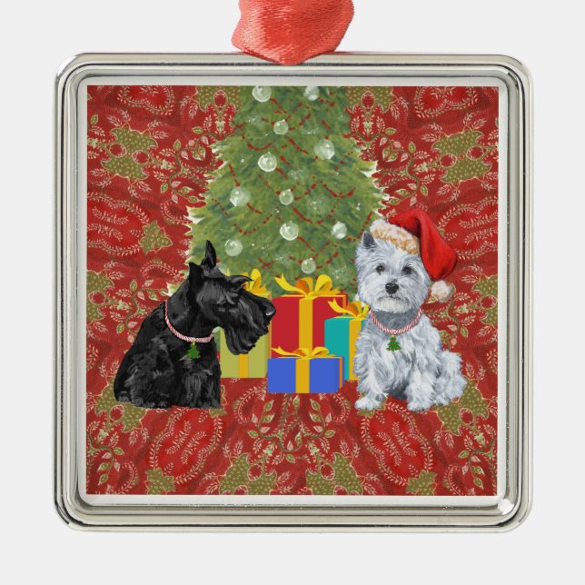 Scottie and Westie Ornament (Vorne)