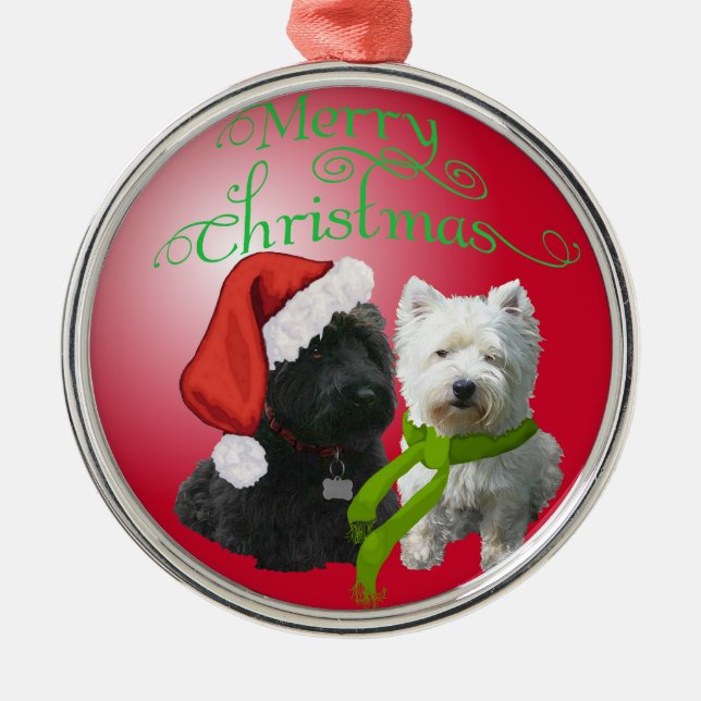Scottie and Westie Ornament (Vorne)