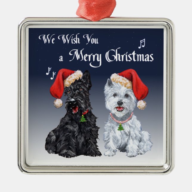 Scottie and Westie Ornament (Vorne)