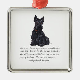 Scottie-Andenken-Schmuckanhänger - MÄNNLICH Ornament Aus Metall
