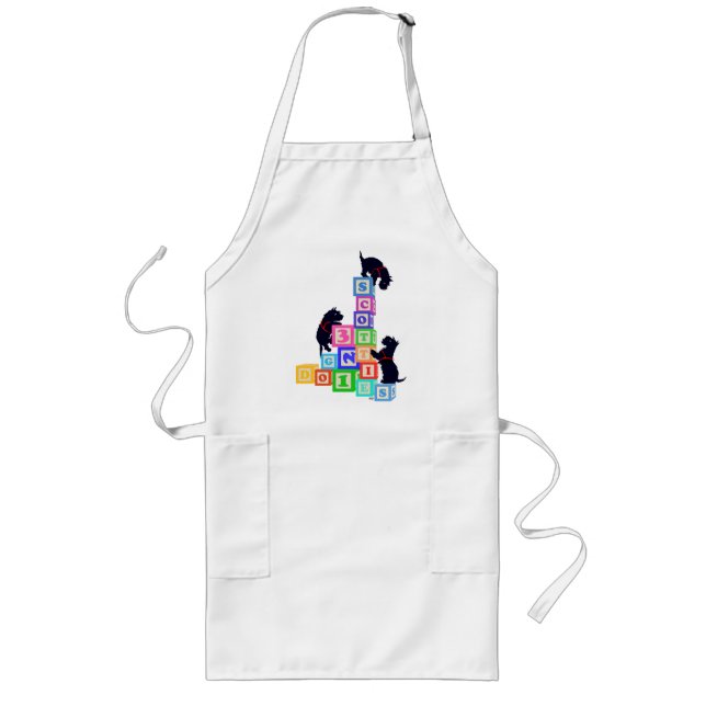 Scottie Blocks! Lange Schürze (Vorne)