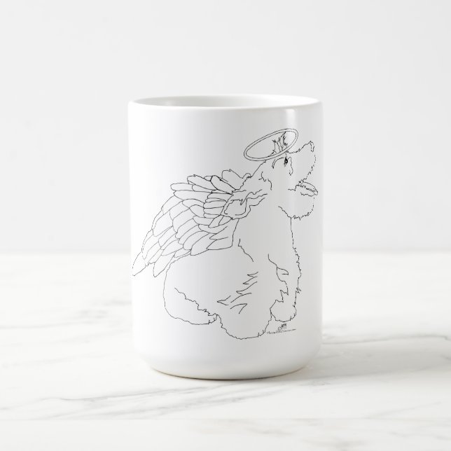 Scottie Dog Angel Kaffeetasse (Mittel)