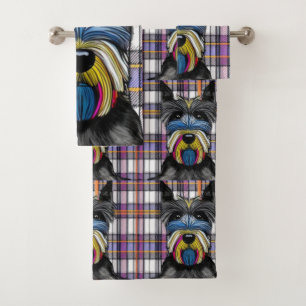 Scottie Dog Badhandtuch Set