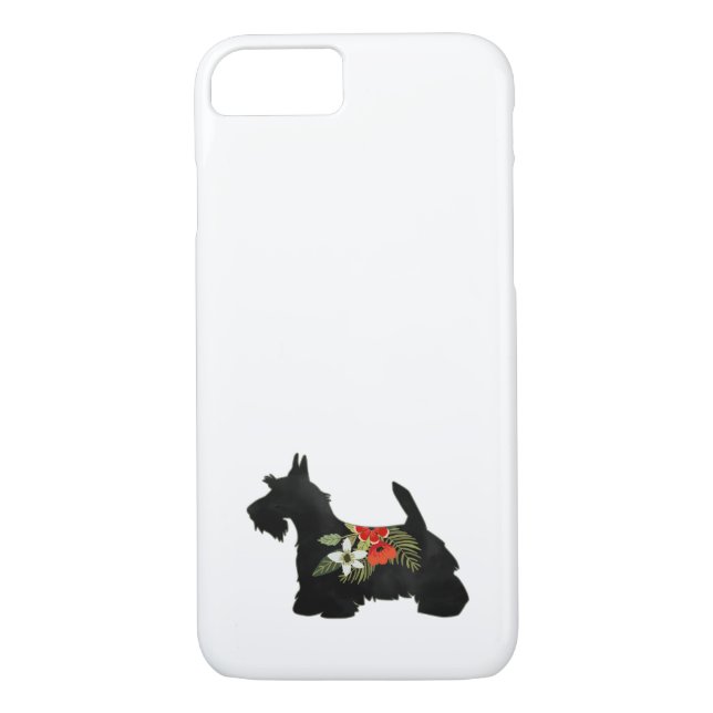 Scottie Dog Breed Boho Silhouette Case-Mate iPhone Hülle (Rückseite)