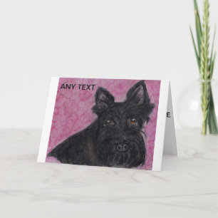 Scottie dog Carte de voeux personnalisée anniversa