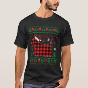 Scottie Dog Christmas Pajama Red Kariert Scottish T-Shirt