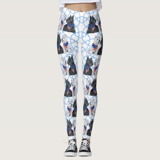 Scottie Dog Leggings (Vorderseite)