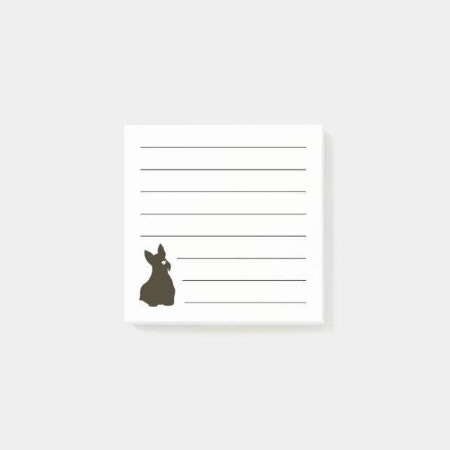 Scottie Dog Post-it® Notes Post-it Klebezettel (Vorderseite)