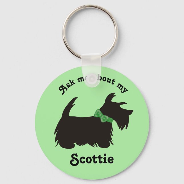 Scottie dog Schlüsselanhänger, Scottish Terrier do Schlüsselanhänger (Vorderseite)