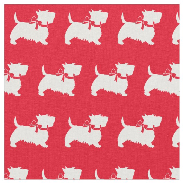 Scottie Dog Scotty Red Stoff (Nahaufnahme)
