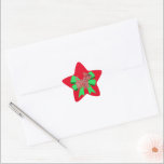 Scottie Dog Silhouette Green Bow Christmas Stern-Aufkleber<br><div class="desc">Scottish Terrier / Scottie Silhouette mit Frohe Weihnachten abstrakten Muster und grüne Bogen Aufkleber. Eine tolle Art,  die Rückseite von Umschlägen oder Geschenken zu schmücken. Niedliche Silhouette ist perfekt für Hundefreunde.</div>