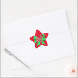 Scottie Dog Silhouette Green Bow Christmas Stern-Aufkleber<br><div class="desc">Scottish Terrier / Scottie Silhouette mit Frohe Weihnachten abstrakten Muster und grüne Bogen Aufkleber. Eine tolle Art,  die Rückseite von Umschlägen oder Geschenken zu schmücken. Niedliche Silhouette ist perfekt für Hundefreunde.</div>