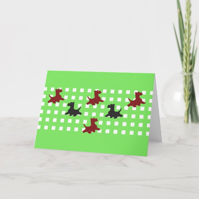 Scottie Dogs Karte (Vorderseite)