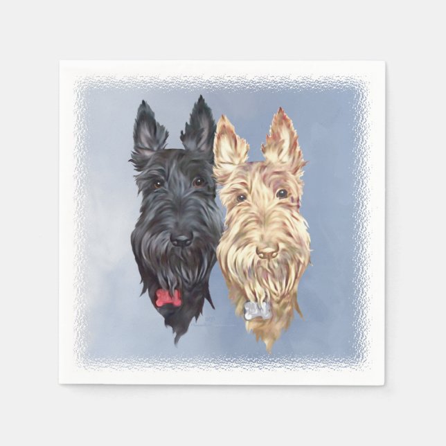 Scottie Dogs Serviette (Vorderseite)