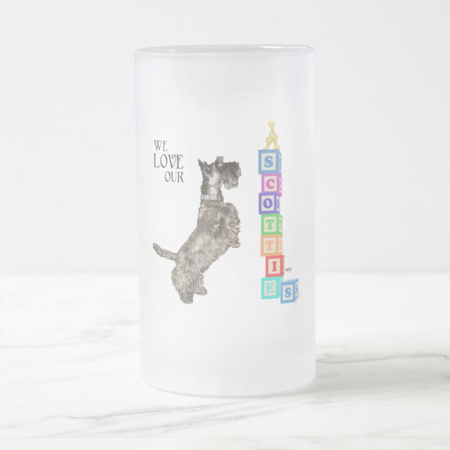 Scottie Finds a Prize Mattglas Bierglas (Mittel)