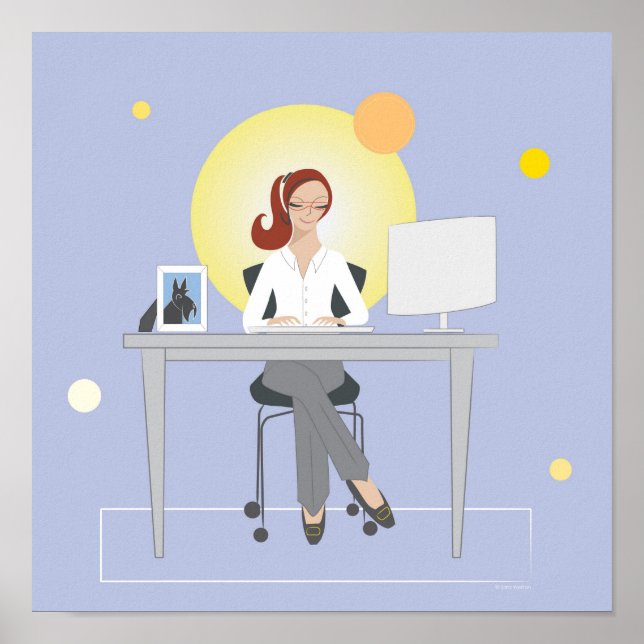 Scottie Gal Working - Poster (Vorne)