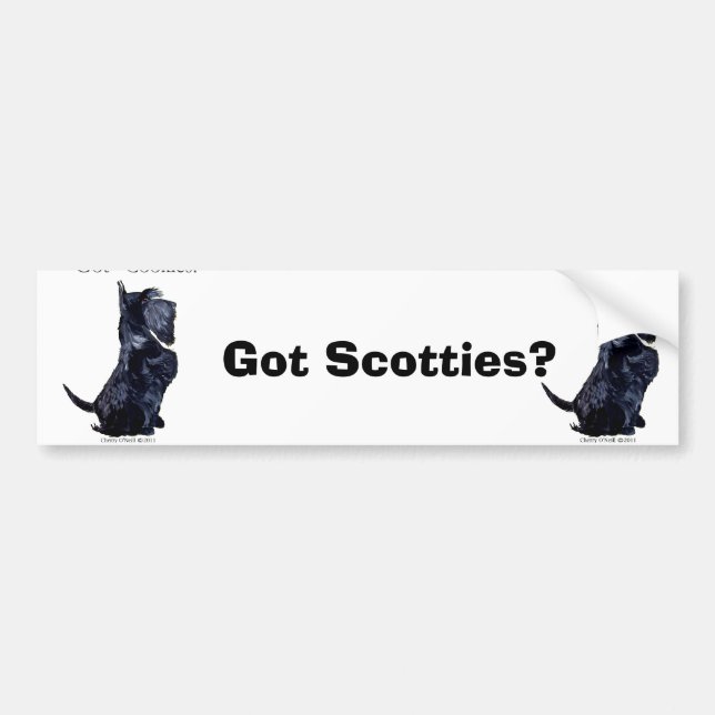 Scottie - got Plätzchen? Autoaufkleber (Vorne)
