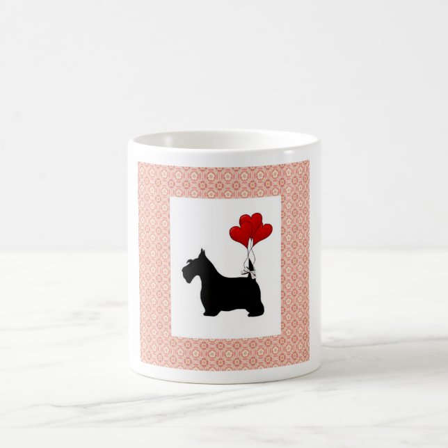 Scottie Hearts Kaffeetasse (Mittel)