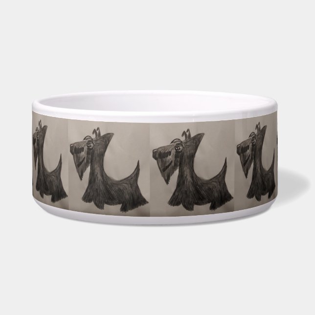 Scottie-Hund Napf (Vorderseite)