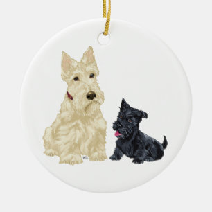 Scottie-Hund-Ornament Keramik Ornament