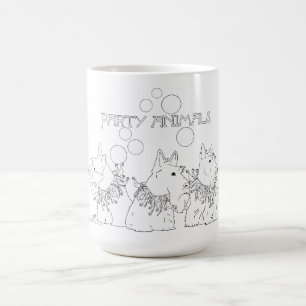 Scottie Hund Party Tiere Kaffeetasse