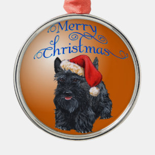 Scottie-Hund-Weihnachtsbaumanhänger Ornament Aus Metall