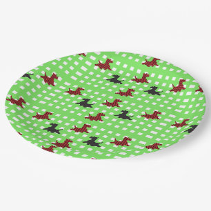 Scottie Hunde Pappteller