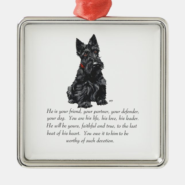 Scottie Keepake Ornament (Vorne)