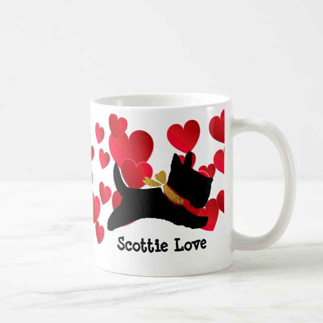 Scottie-Liebe Kaffeetasse (Rechts)