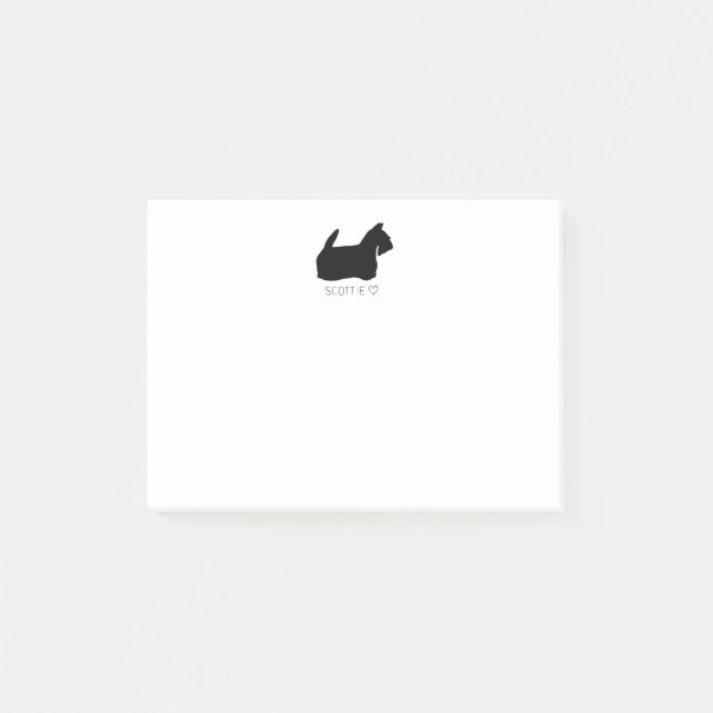 Scottie-Liebe Post-it Klebezettel (Vorderseite)