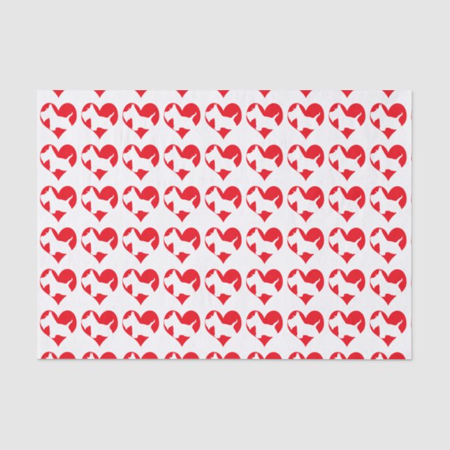 Scottie-Liebe Seidenpapier (Vorderseite)