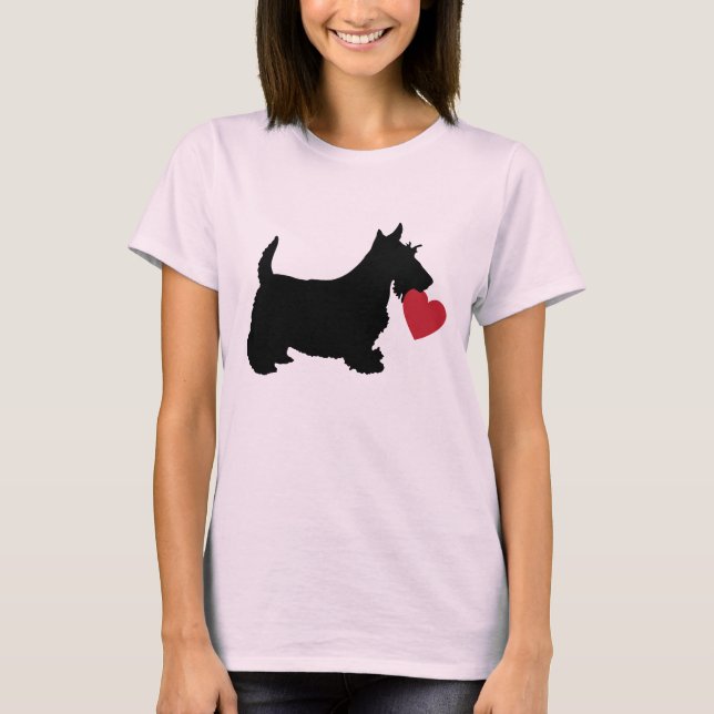 Scottie-Liebe-Shirt T-Shirt (Vorderseite)
