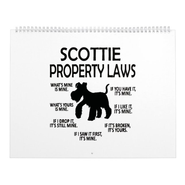 Scottie Lover Scottish Terrier Owner Scottie Mama Kalender (Titelbild)