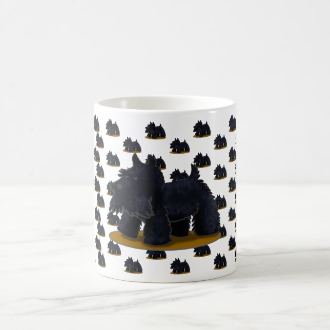Scottie-Muster-Tasse Kaffeetasse (Mittel)