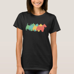 Scottie-Retro Pop-Kunst T-Shirt