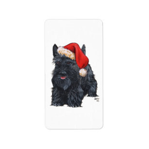 Scottie Santa Aufkleber! Adressaufkleber