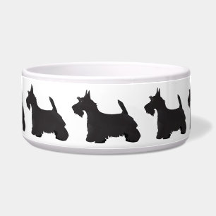 Scottie Scottish Terrier Basic Breed Silhouette Napf